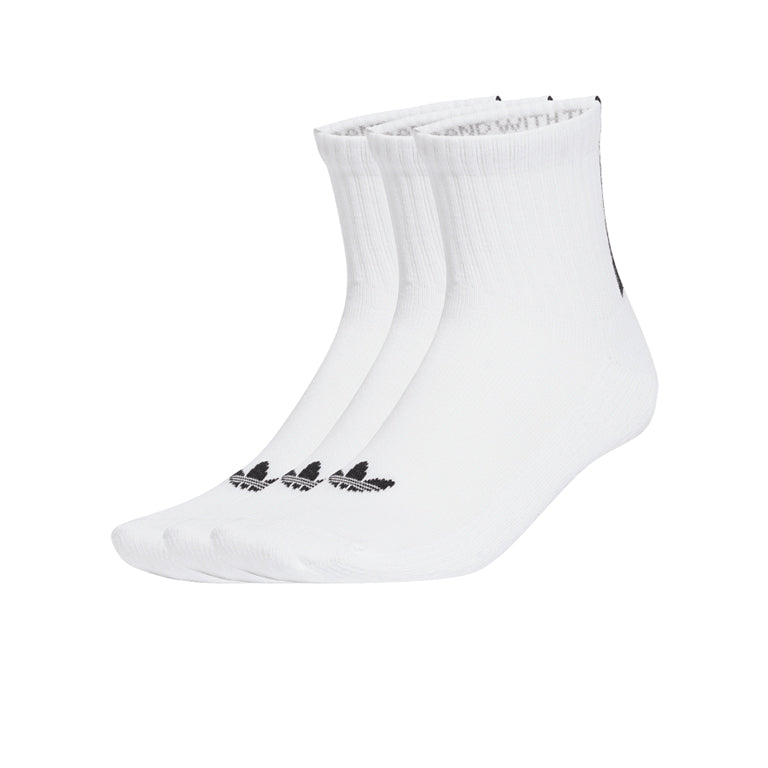 adidas Quarter 3 Back Stripes Socks 3 Pack