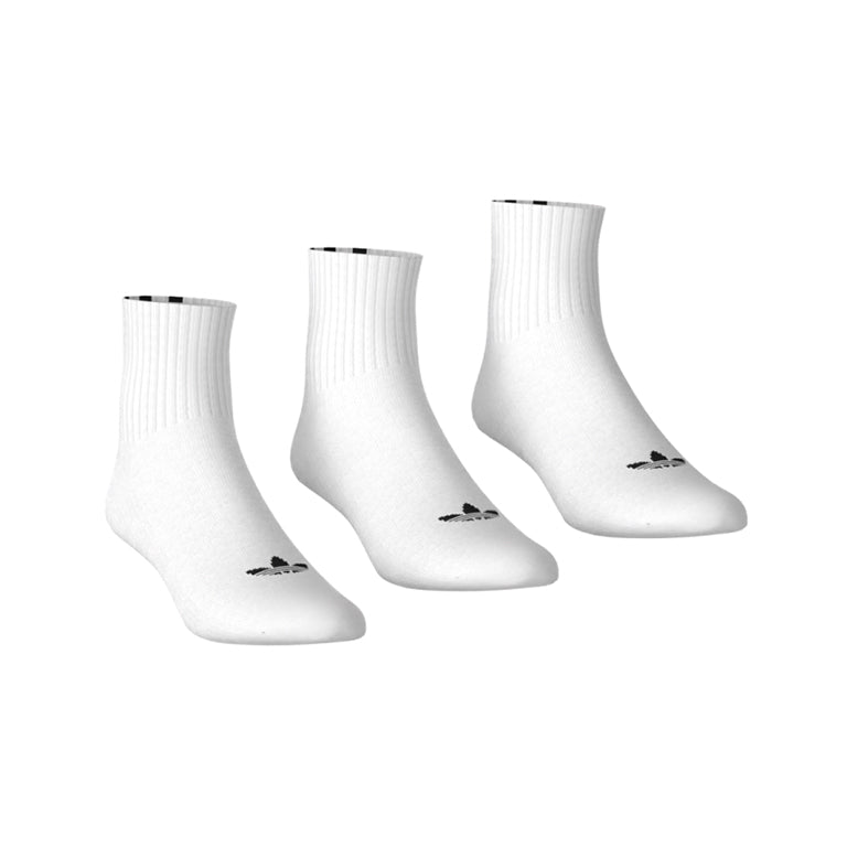 adidas Quarter 3 Back Stripes Socks 3 Pack